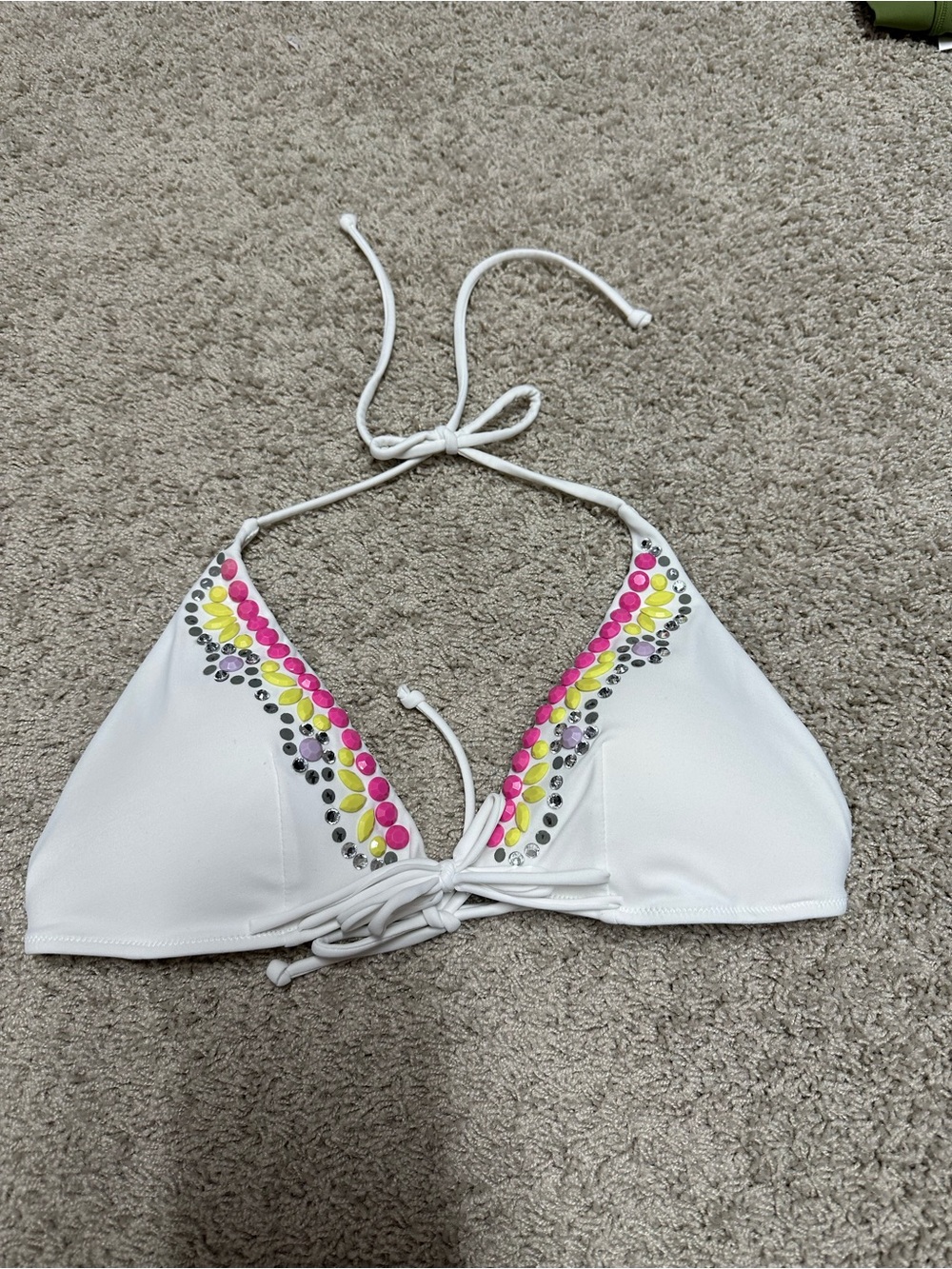 Victoria’s Secret White Triangle Bikini top